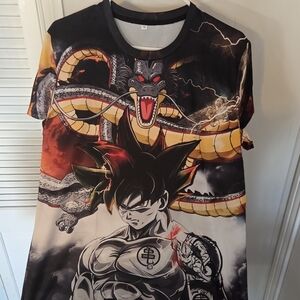 Dragon Ball Z Graphic Tee - Black and Orange